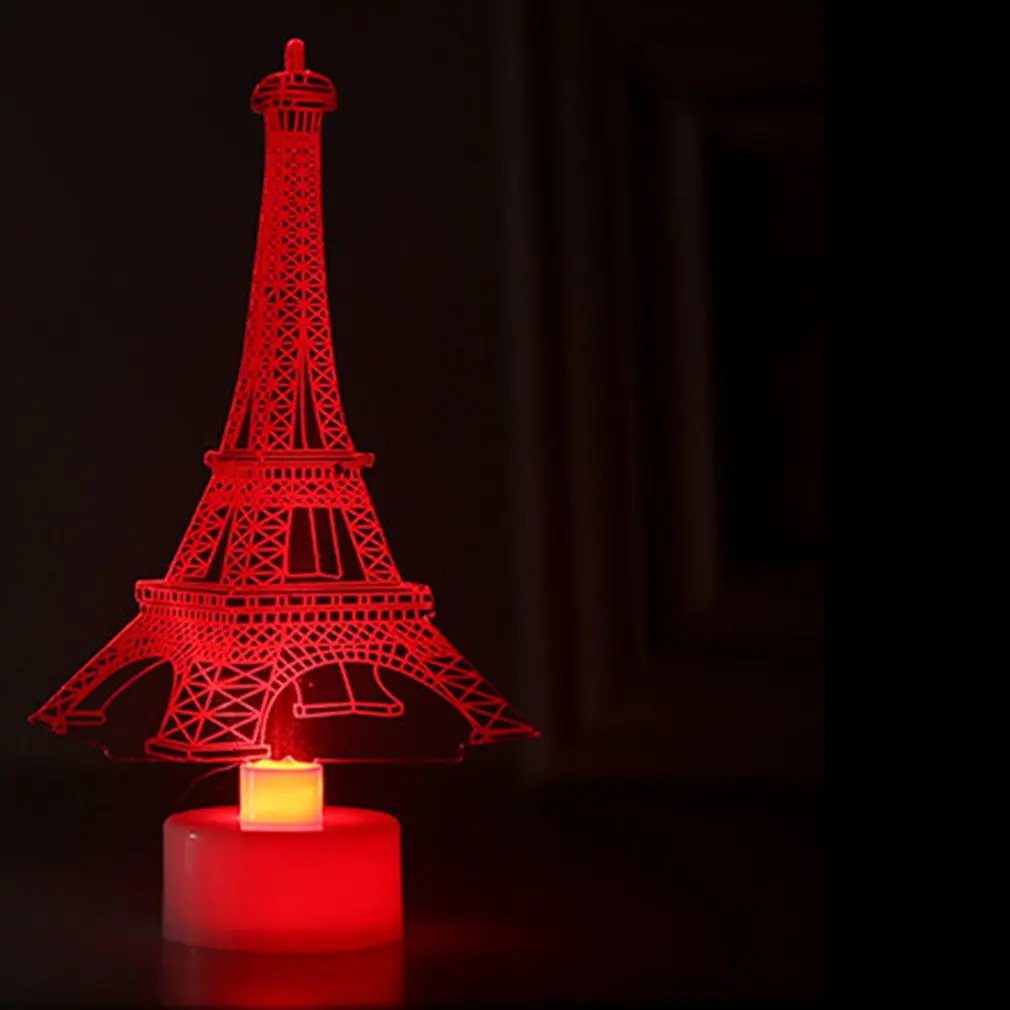 3D ночник светодиодный светильник стерео настольная лампа Рождество спальня