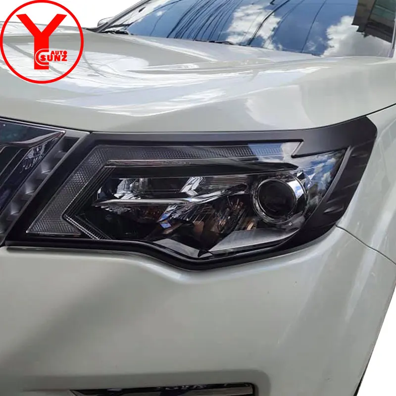 YCSUNZ ABS черный для nissan terra 2018 2019 крышка фары внешние части Автомобильные капоты