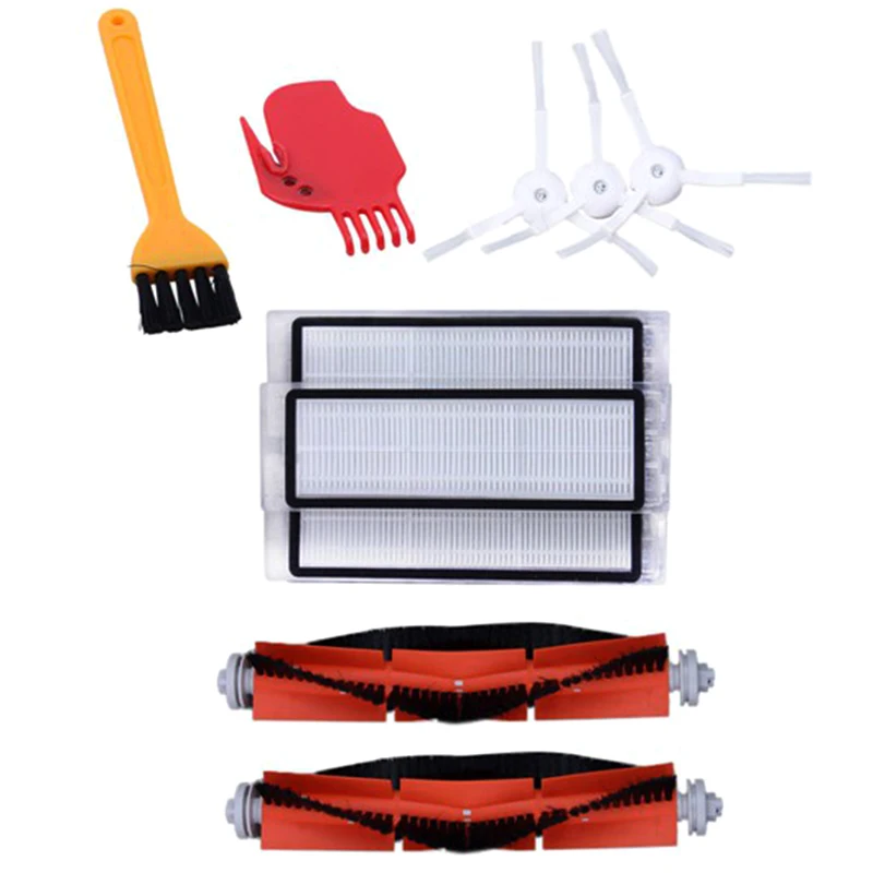 

Accessories Kit for Xiaomi Robot Vacuum Replacement Parts 3 PCS Side Brush 3 Pcs HEPA Filter 2 Pcs Main Brush
