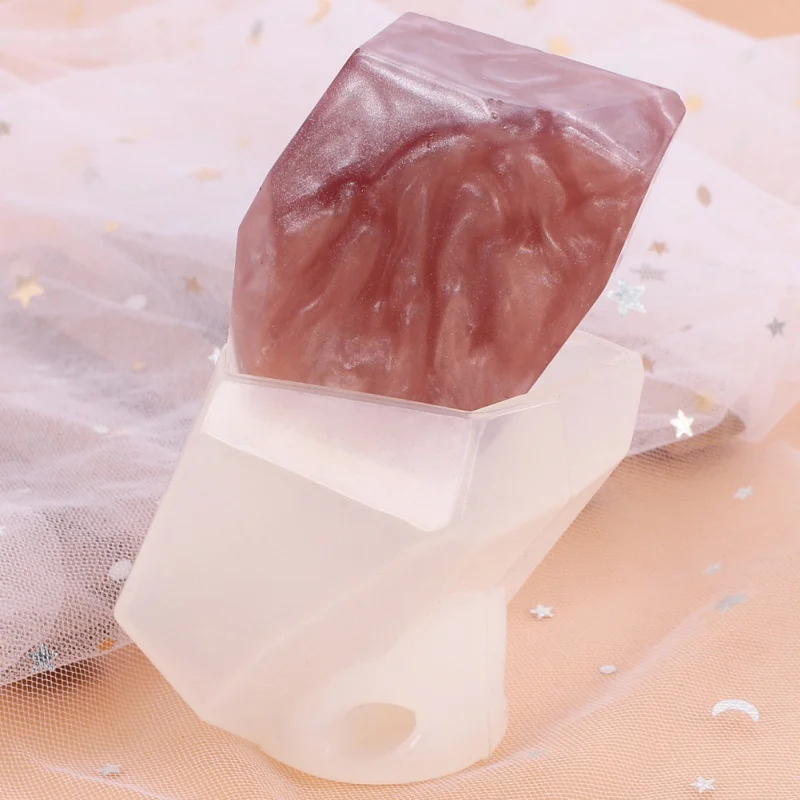 Epoxy Crystal Stone Cut Mould Irregular Geometric Jewelry Mold Silicone Resin Ornaments Craft Desktop Decoration | Дом и сад