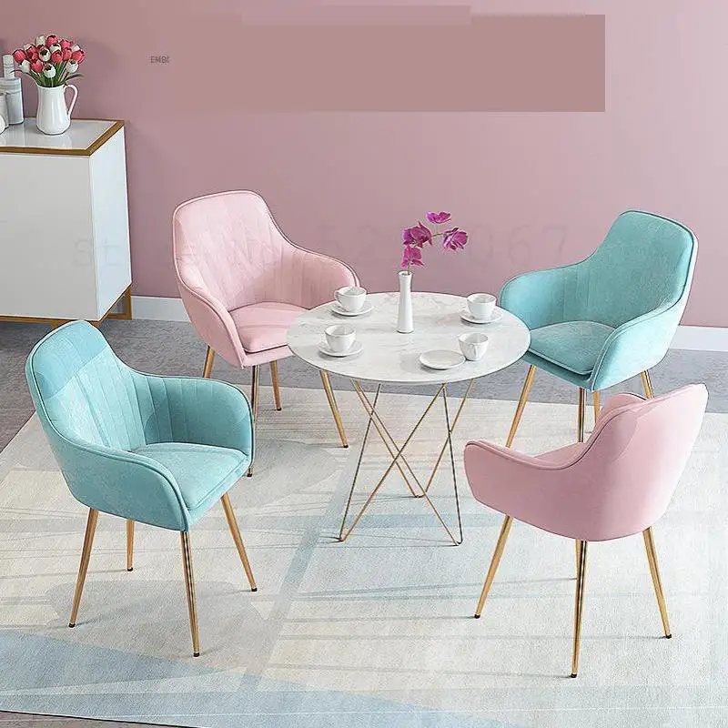 Обеденное кресло в скандинавском стиле Простое домашнее спинка настольное