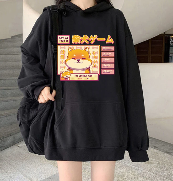 10 Color Oversize Harajuku Kawaii Hoodie Women's Sweatshirt Clothing Women Sweetshirts Woman Clothes Female Hooded
