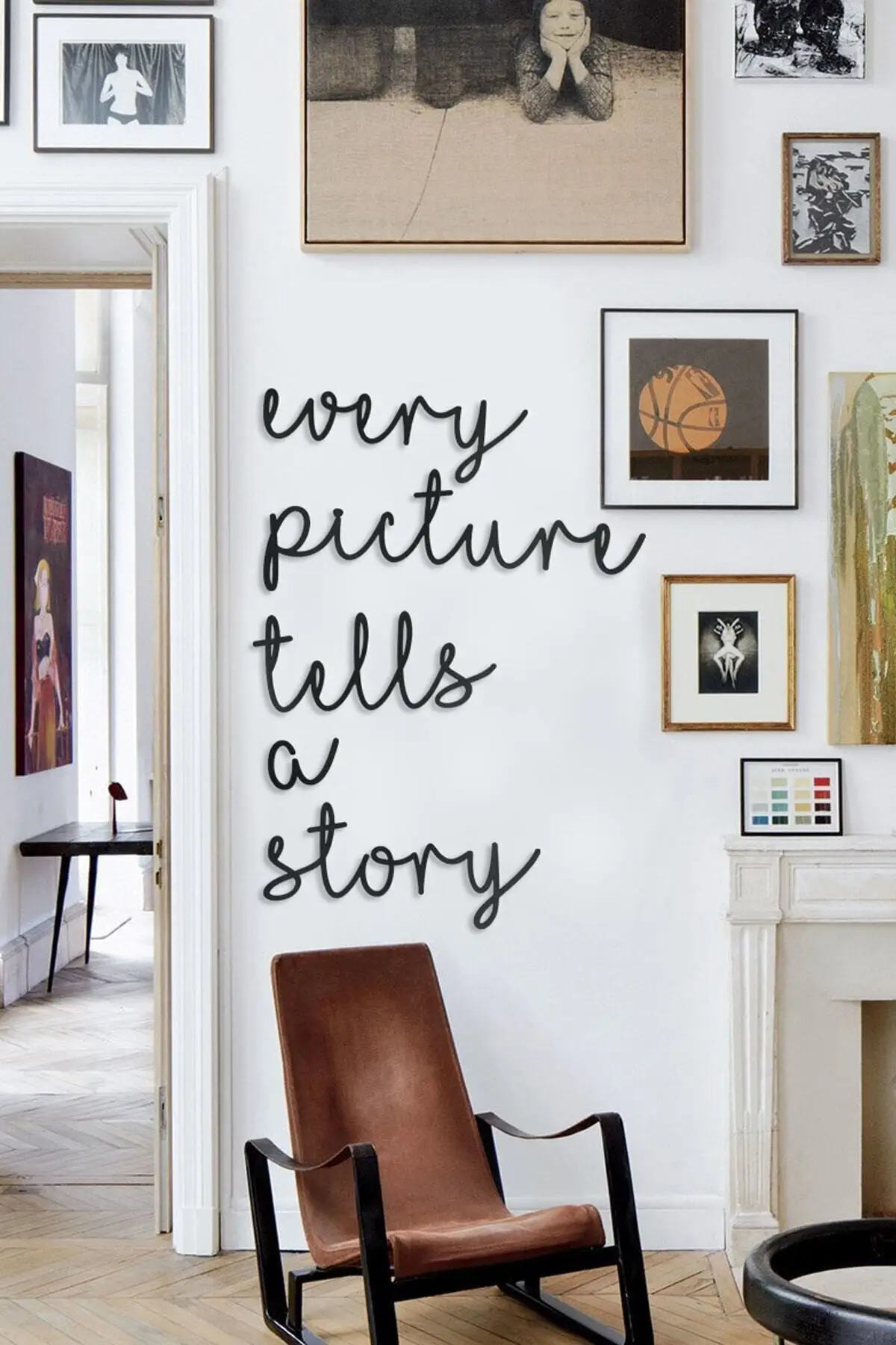 

Handmade Black Every Picture Tells A Story Laser Cut Wooden Mdf Decorative Painting