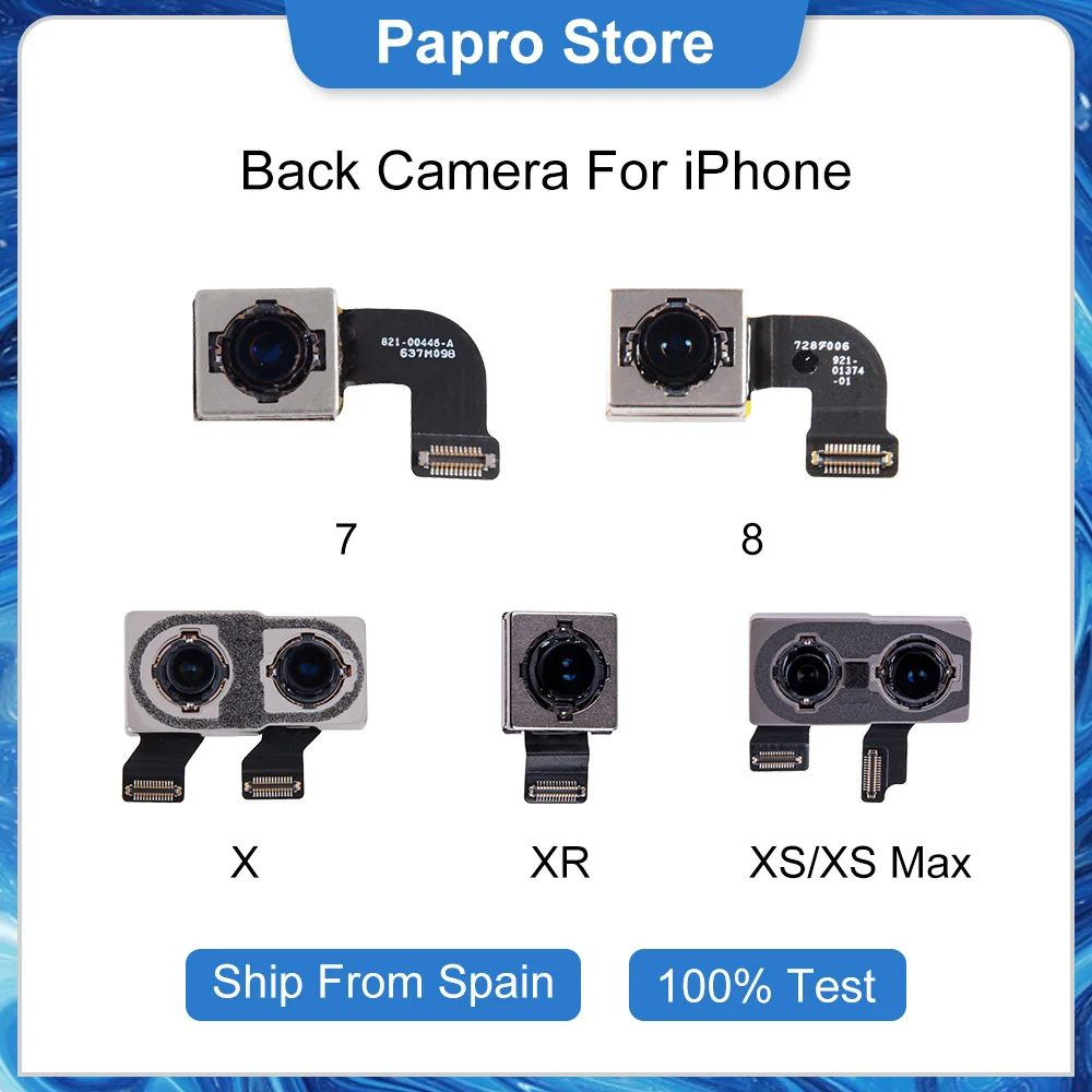 ELEKworld OEM задняя камера для iPhone XS с модулем вспышки гибкий кабель 7 8 XSMax 100%