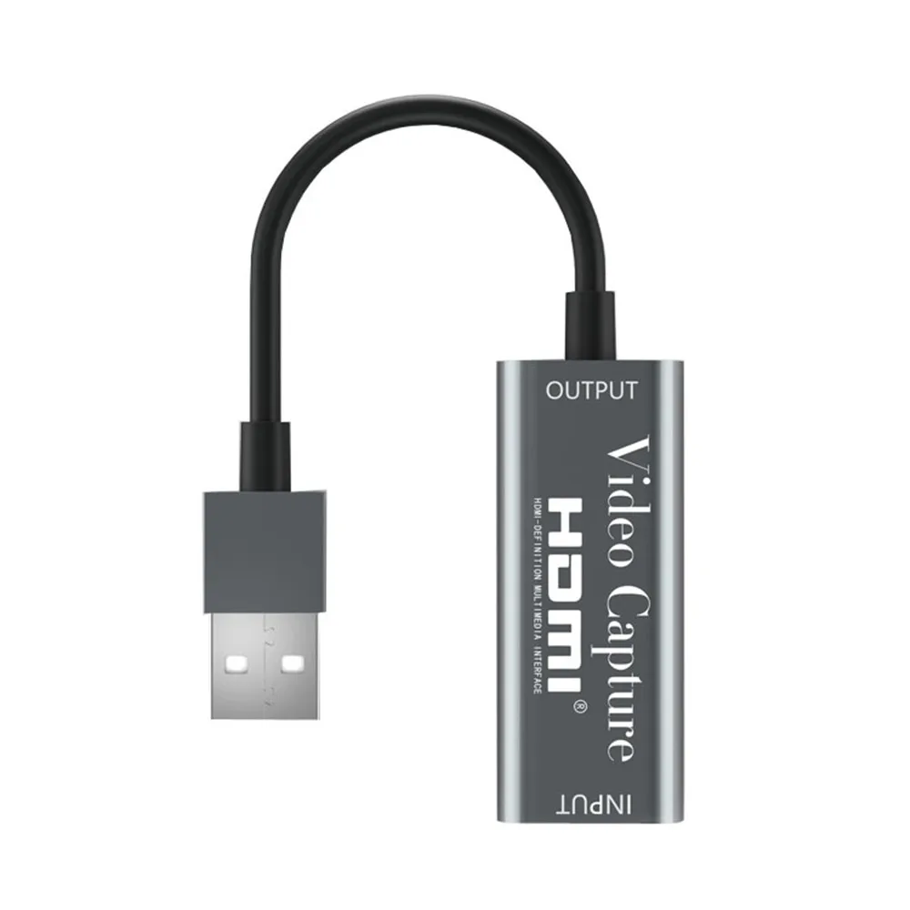 HDMI-compatible Video Capture Grabber Record Box USB 2.0 Capture Card For PS4 Game DVD Camcorder HD Camera Record Live Streaming