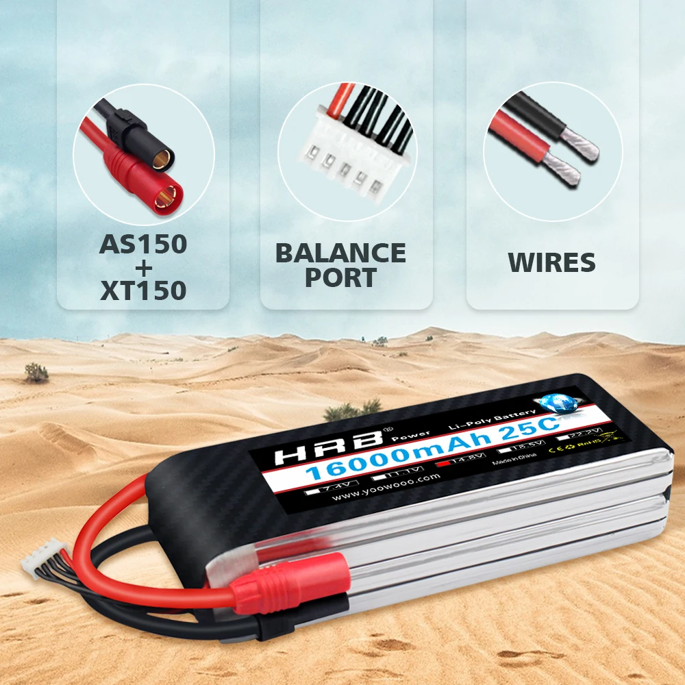 Аккумулятор Lipo для радиоуправляемого велосипеда 14 8 в 16000 мАч 25C XT150 48 В 16 Ач |