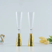 crystal champagne goblet domestic european style sparkling glass lead free crystal glass gold glass high grade glass