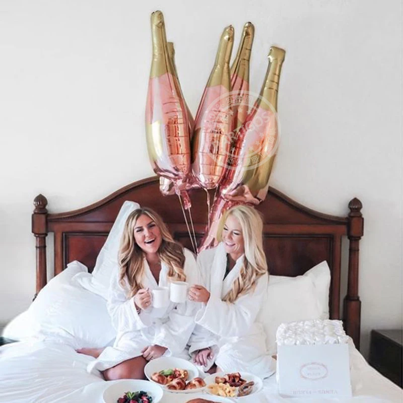 1 шт. розовое золото для вечеринки бутылка шампанского винные шары комплект