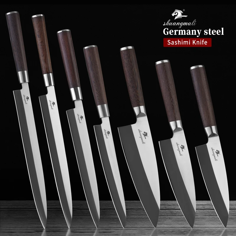 Японский Нож для сашими из лосося Германия 1 4116 Стальные Кухонные ножи шеф-повара