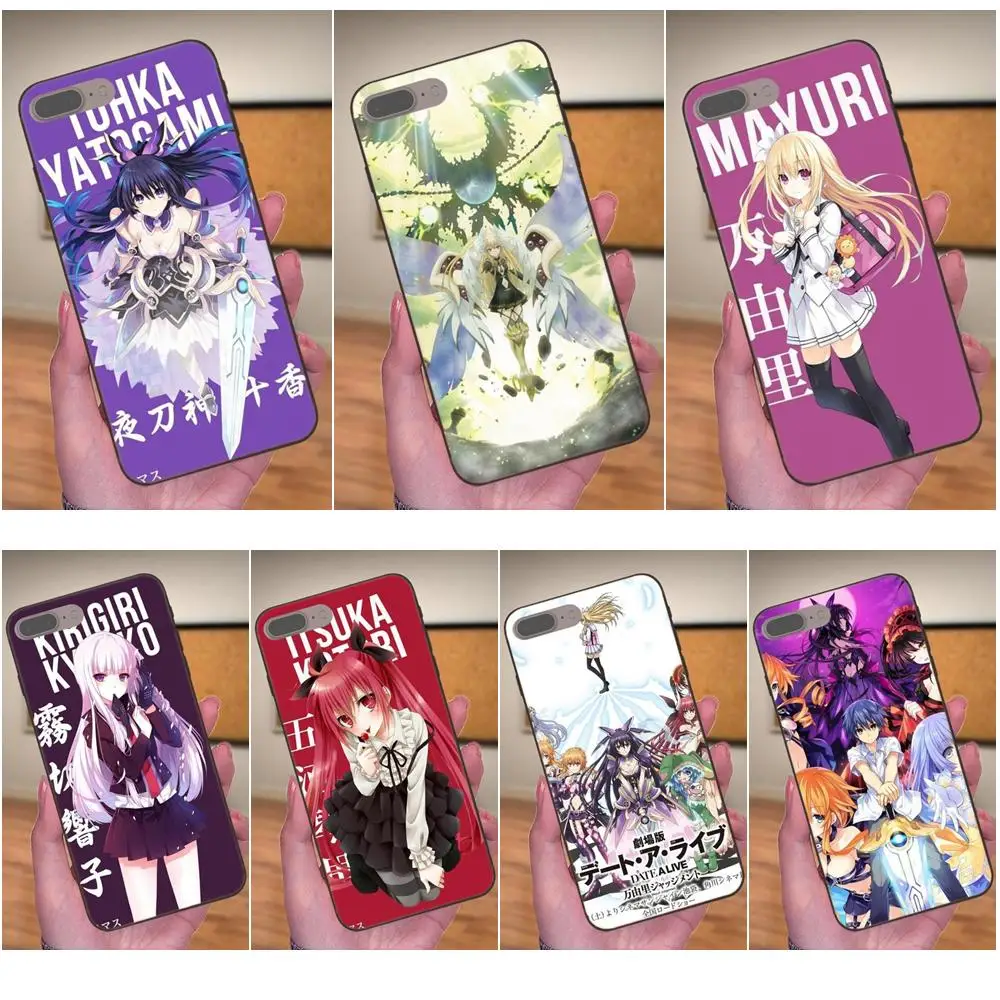 Аниме свидание прямая трансляция красивая девушка для Apple iPhone 4 4S 5 5S SE 6 6S 7 8 Plus X XS Max