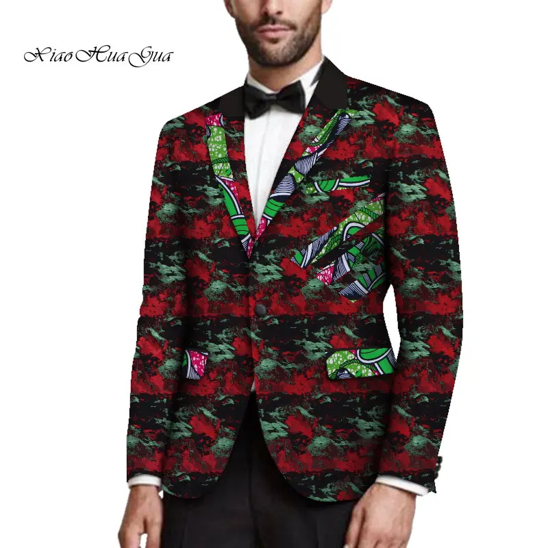 Мужские костюмы пиджак Мужской Блейзер по индивидуальному заказу Африканский