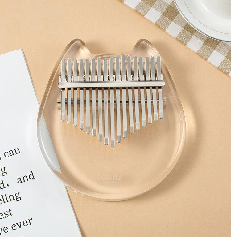 17 клавиш Kalimba акриловое пианино Mbira прозрачная клавиатура инструмент Тюнинг