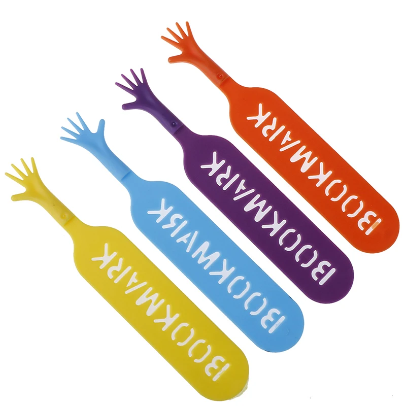 4 шт./лот Набор цветных закладок пластиковая новинка книга для чтения креативный