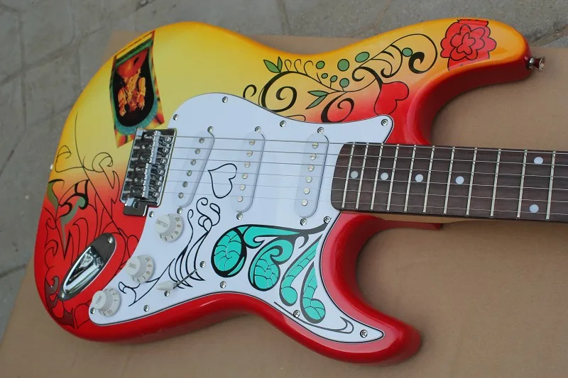 Новое поступление Custom Shop Firehawk палисандр гриф корпус из липы стандартная электрогитара винтажные хромированные Колоки оборудование