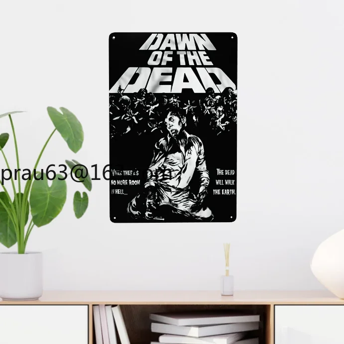 Рассвет Мертвых Зомби модный металлический знак | Дом и сад