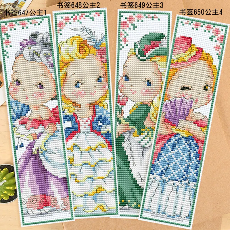 

22ct/25ct angels DIY Craft Stich Cross Stitch Bookmark Christmas Plastic Fabric Needlework Embroidery Crafts Counted