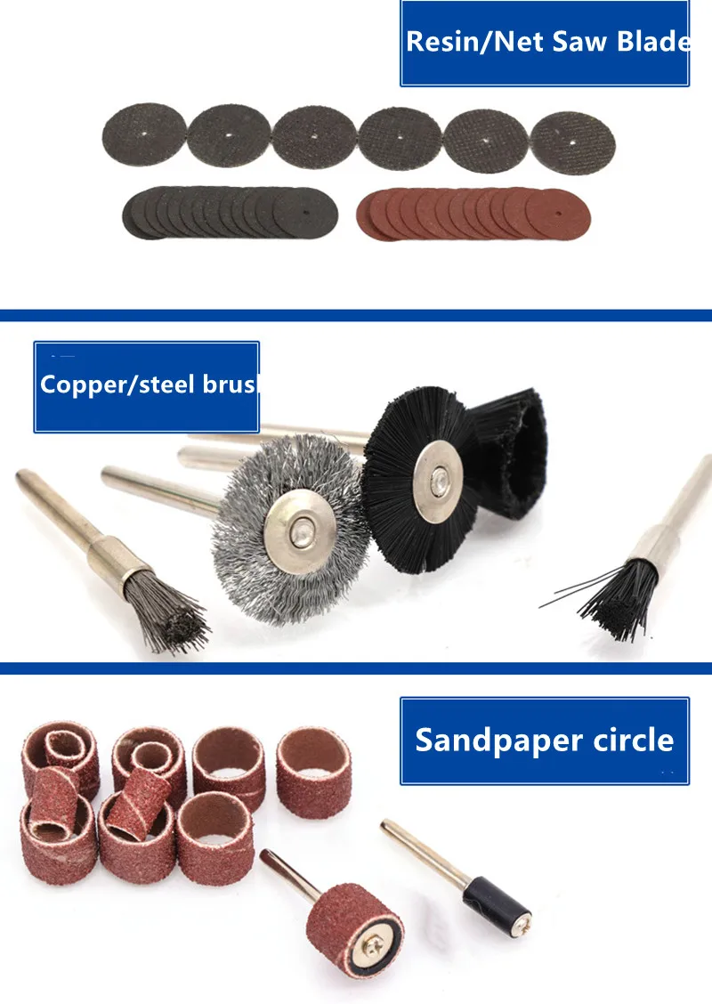 

343PCS Electric Grinder Accessories Modified Woodworking Wood Carving Electric Grinder PolishingTools