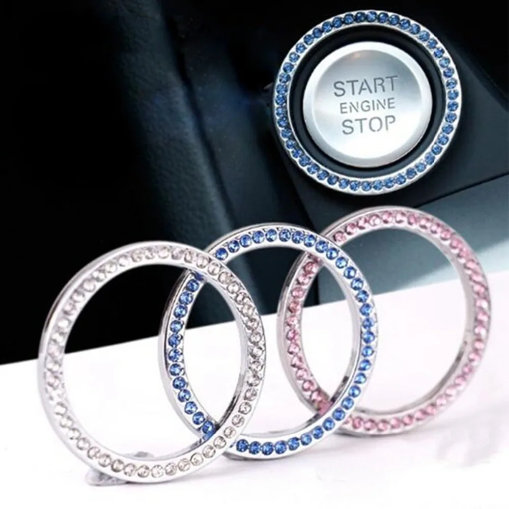 Автомобильный Стайлинг авто двигатель старт стоп декоративный чехол для кольца