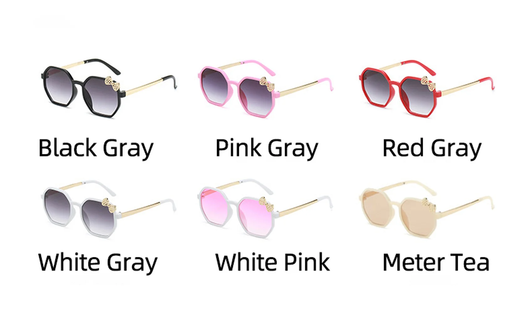 

Kids Metal Polygon Irregular Children Sunglasses Vintage Octagon Baby Sun Glasses for Boys Girl Gafas Oculos De Sol Infant 2021