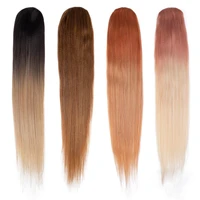 34 inch sleek ponytail colored straight ponytail extensions pink blonde hair bundles drawstring ponytail clip brown ponytail wig