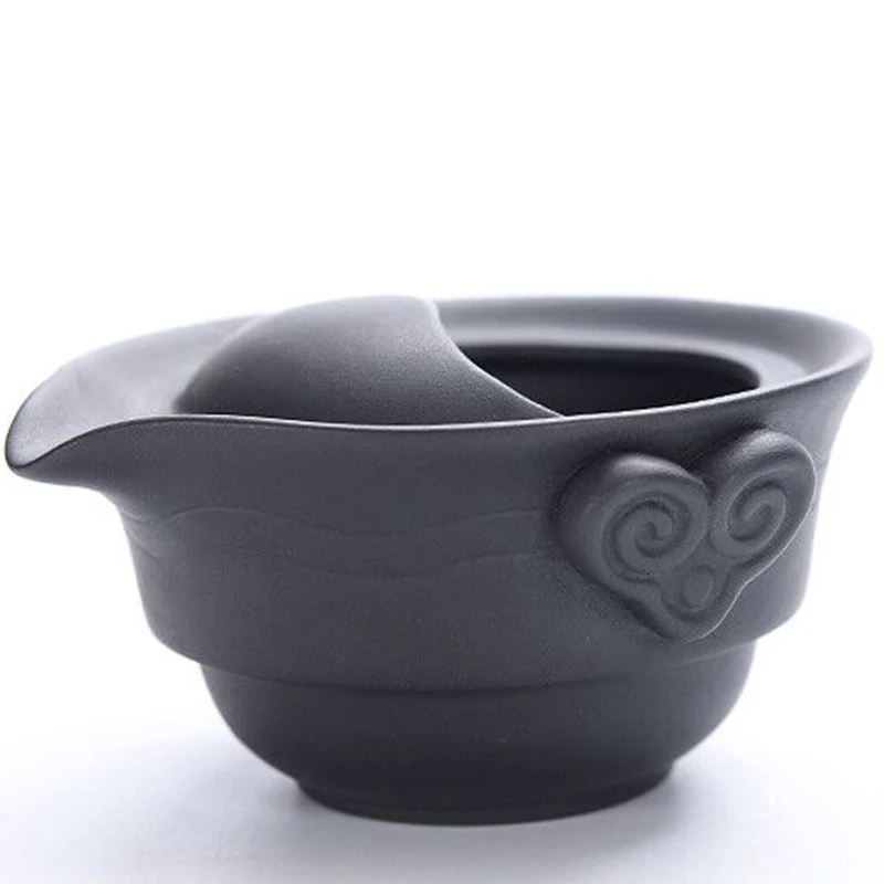 Портативный Путешествия Чайный набор кунг фу Фиолетовый песок фарфоровый чайный