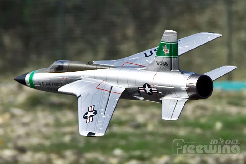 

EPO RC Plane Airplane Model Hobby Toys New 64mm EDF Jet F-105 Thunder Chief Freewing Plane 3S PNP SET or With Landing Gear