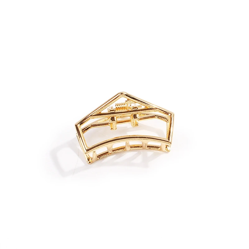 9 Styles Geometric Hair Claw For Women Girls Clamps Hair Crab Metal Gold Hair Clip Claw Accessories Hairpins Ornament - Цвет: 1