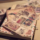 Ломо Винтаж Стикеры комплект в стиле ретро почтовый штамп Скрапбукинг Стикеры s 10 листауп наклейки для ногтей с ПК Журнал Дневник путешественника Стикеры s