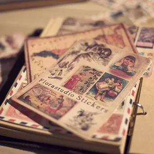 Ломо Винтаж Стикеры комплект в стиле ретро почтовый штамп Скрапбукинг Стикеры s 10 листауп наклейки для ногтей с ПК Журнал Дневник путешественника Стикеры s