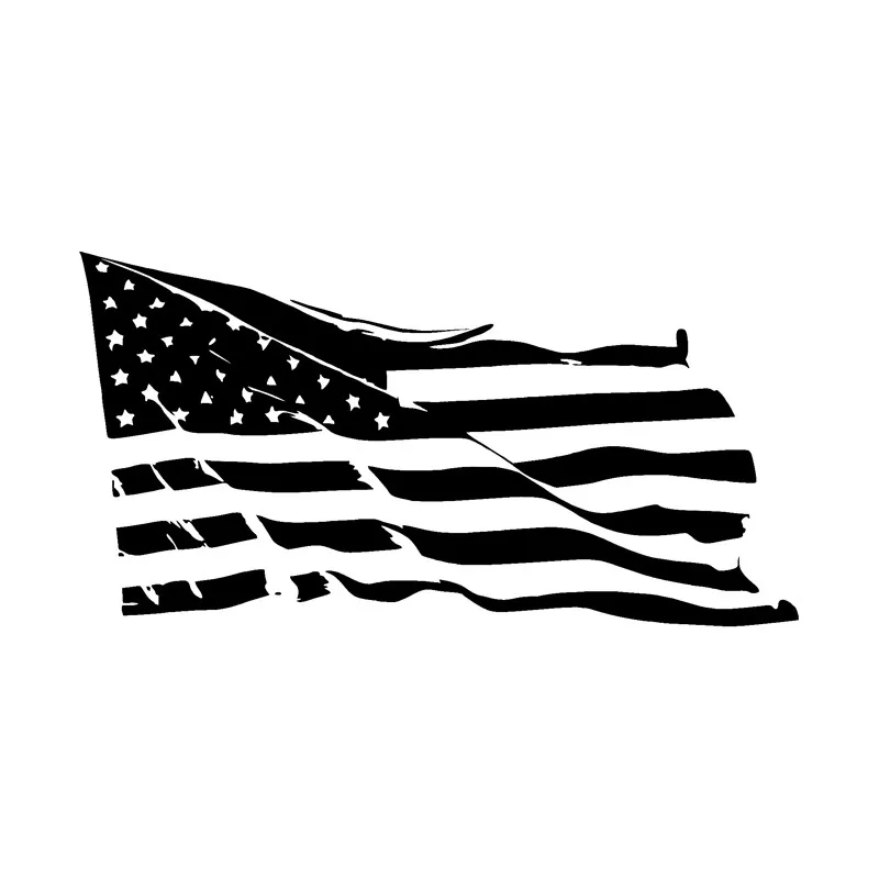Интересный американский флаг винил для Авто/бампер/окно виниловая наклейка
