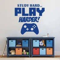 game player art wall stickers home decoration for living room boys kids room decal word mural window vinyl poster cx450