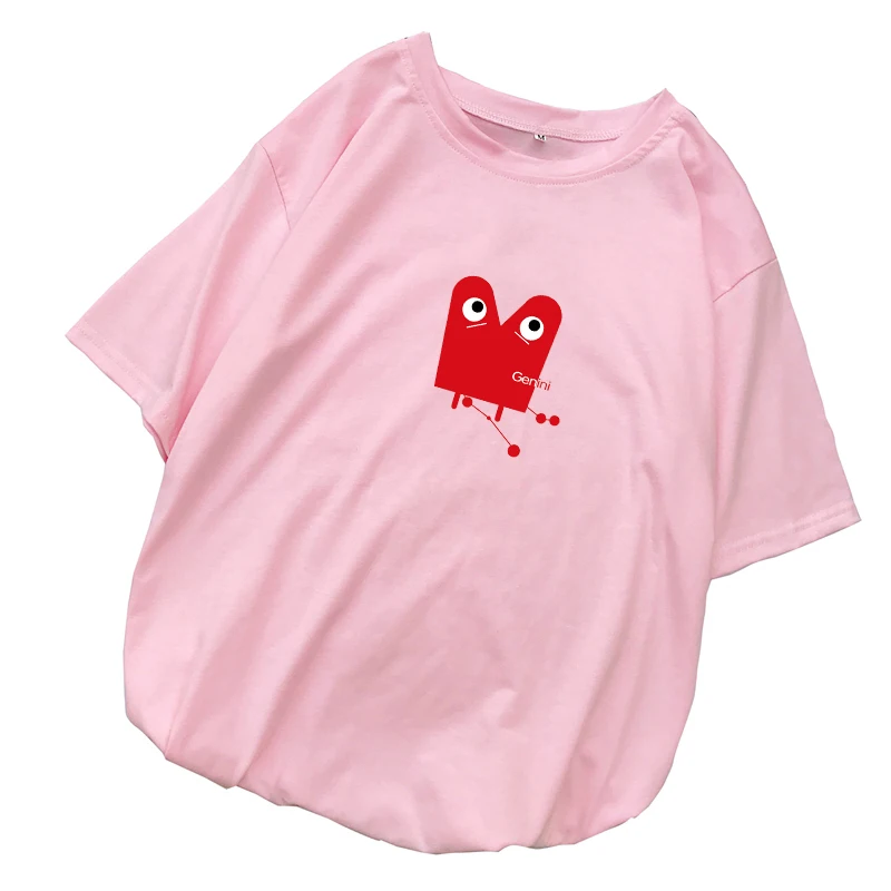 Женская футболка с принтом созвездия летняя повседневная Harajuku Kawaii раком из