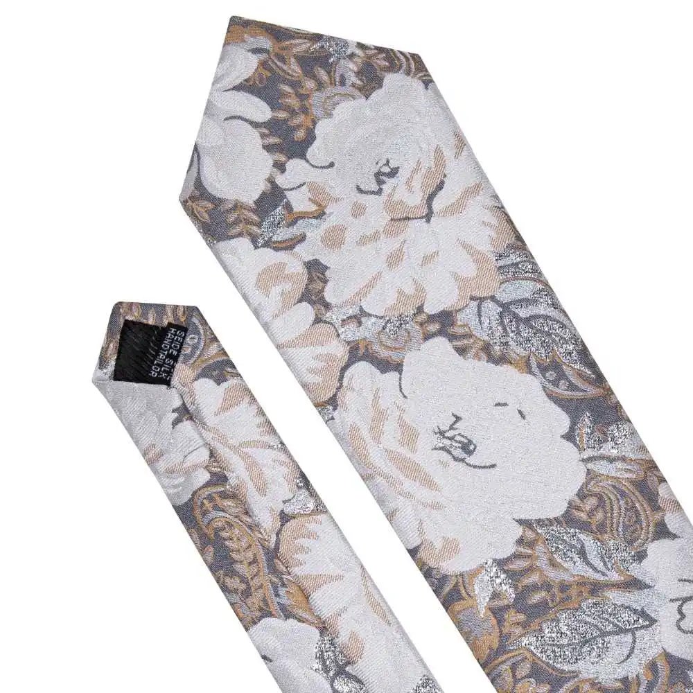 

New deluxe floral pattern 100% set silk New fashion wang dropshipping scarf for male marriage LS-5072