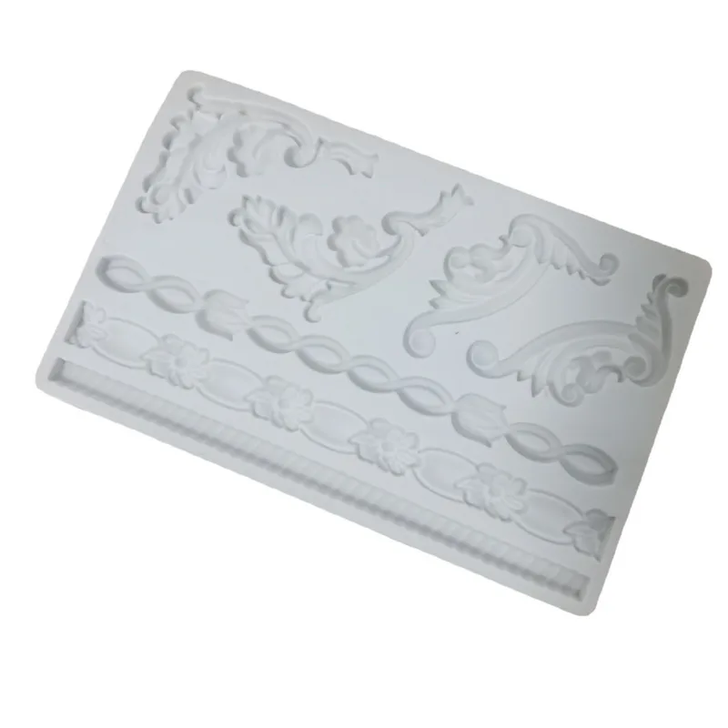 

Новая европейская рельефная кружевная силиконовая форма 3D форма для шоколада Sugarcraft Украшение для торта инструменты для выпечки