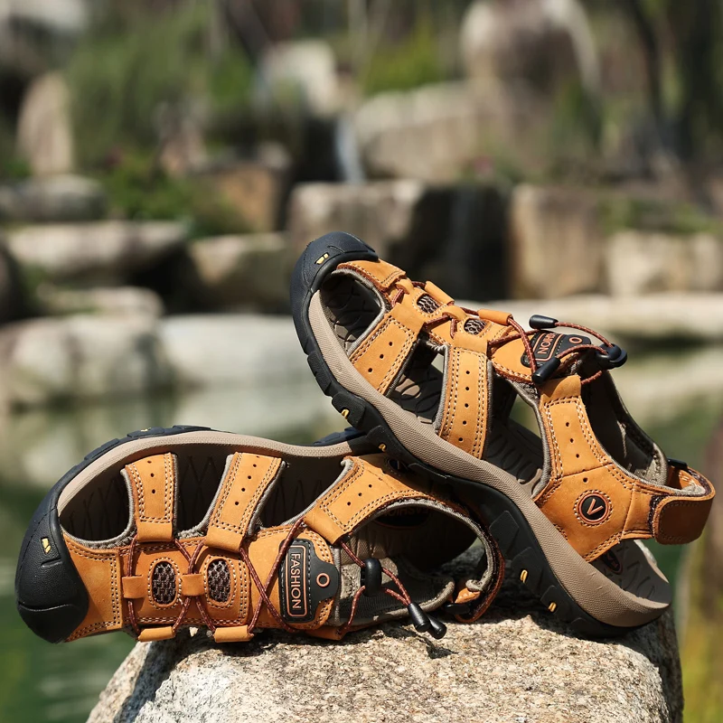 

Sandals Men Summer Sandalias Para Hombre Sandale Homme Cuir V Ritable Sandalen Heren Sandalet Erkek Vietnam Sandals Rubber Men