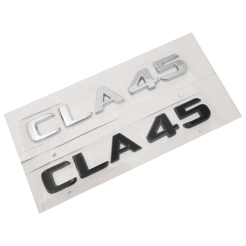 

Matt Black " CLA 45 " Car Trunk Rear Letters Word Badge Emblem Letter Decal Sticker for Mercedes Benz AMG CLA Class CLA45 AMG