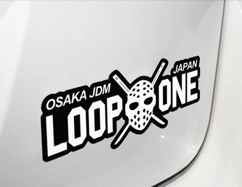 

Personality Fashion OSAKA JDM Japan Sticker Kanjozoku Loop One Vinyl Car Stickers Street Racers Car Decals Motorcycle