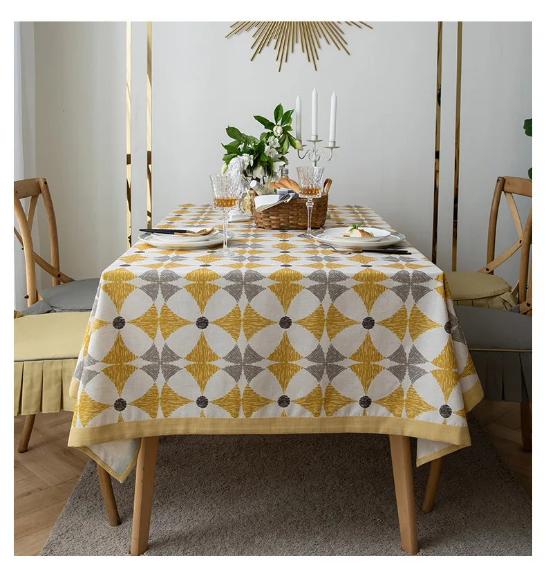 

Europe Table Cloth for Birthday Party Rectangle Tablecloth Cotton Linen Modern Mesas De Comedor Wedding Decorations BD50TC