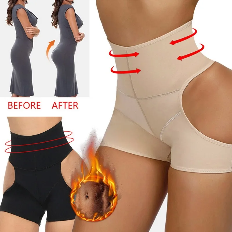 

Women'S Underwear Body Shaper Control Panties Open Hip Shaping Waist Trainer Butt Lifter Tummy Seamless Briefs Underwear M-4XL