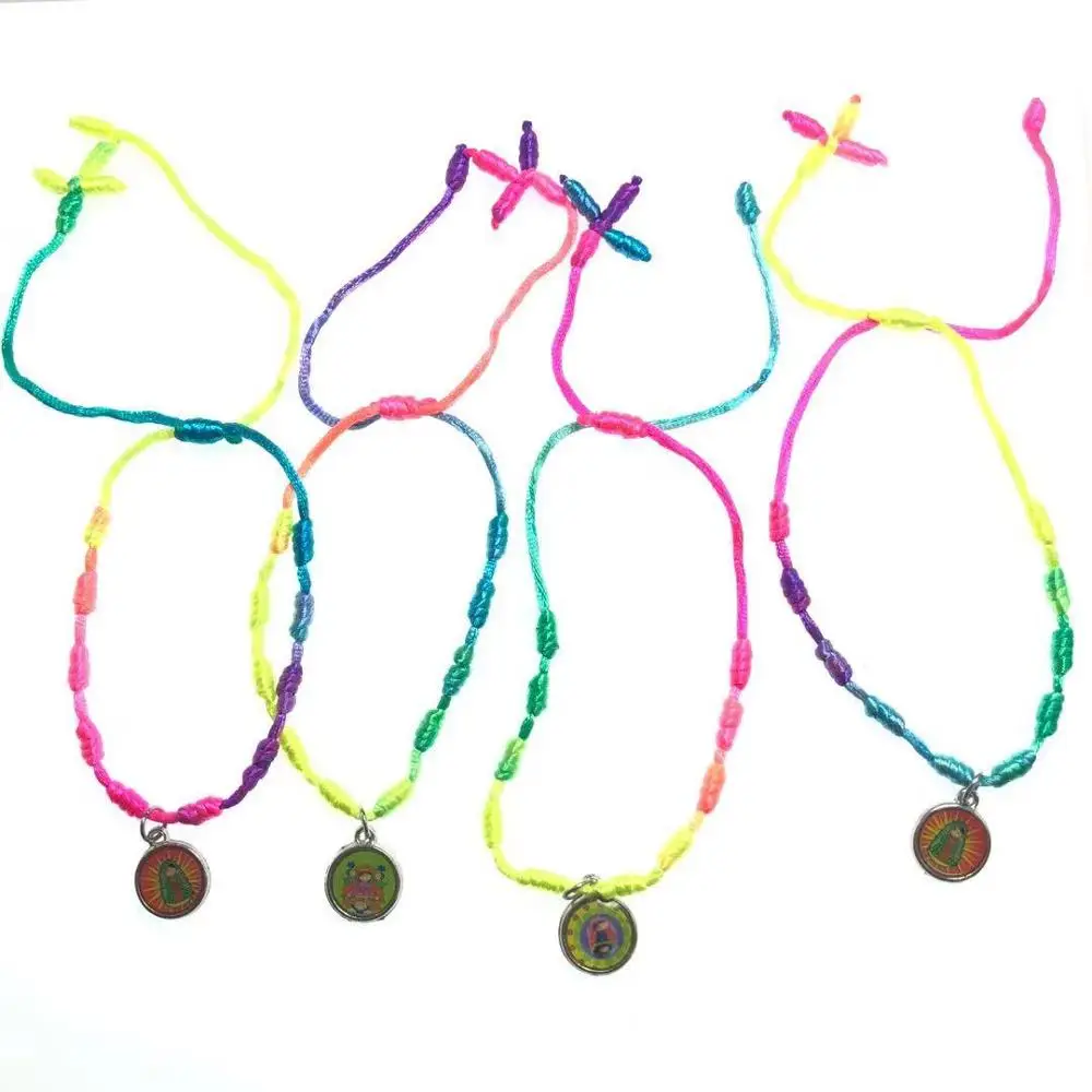 Браслет с бусинами радужной расцветки регулируемый браслет унисекс | Украшения и