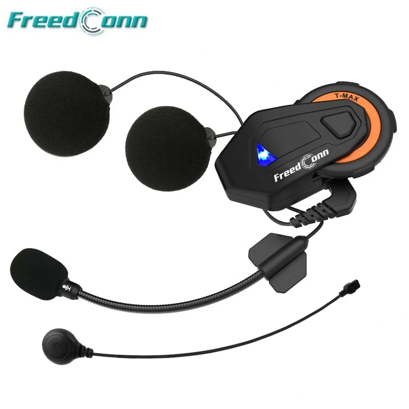 Гарнитура для мотоциклетного шлема FreedConn Bluetooth IP65 5 В 1000 м|interphone headset|helmet intercom6 riders |
