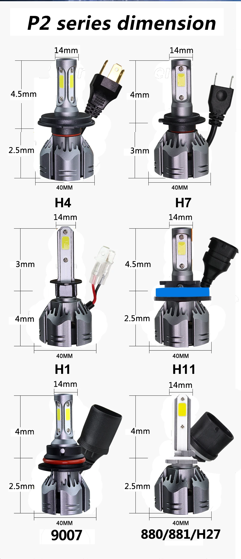 ZTZPIE 72W фары для 3000k 4300K 6000K 12000LM Turbo H1 H8 H4 светодиодные лампы 12V автомобильный светильник H3 H7 H11 9007 8000 К лампочки Супер яркий COB Туман светильник