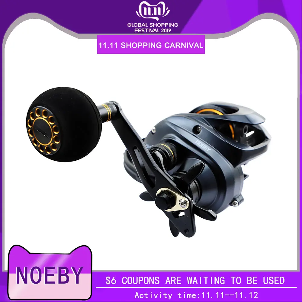 NOEBY РЫБОЛОВНЫЕ КАТУШКИ nonso DC1200 высокая скорость baitcasing катушка Передаточное