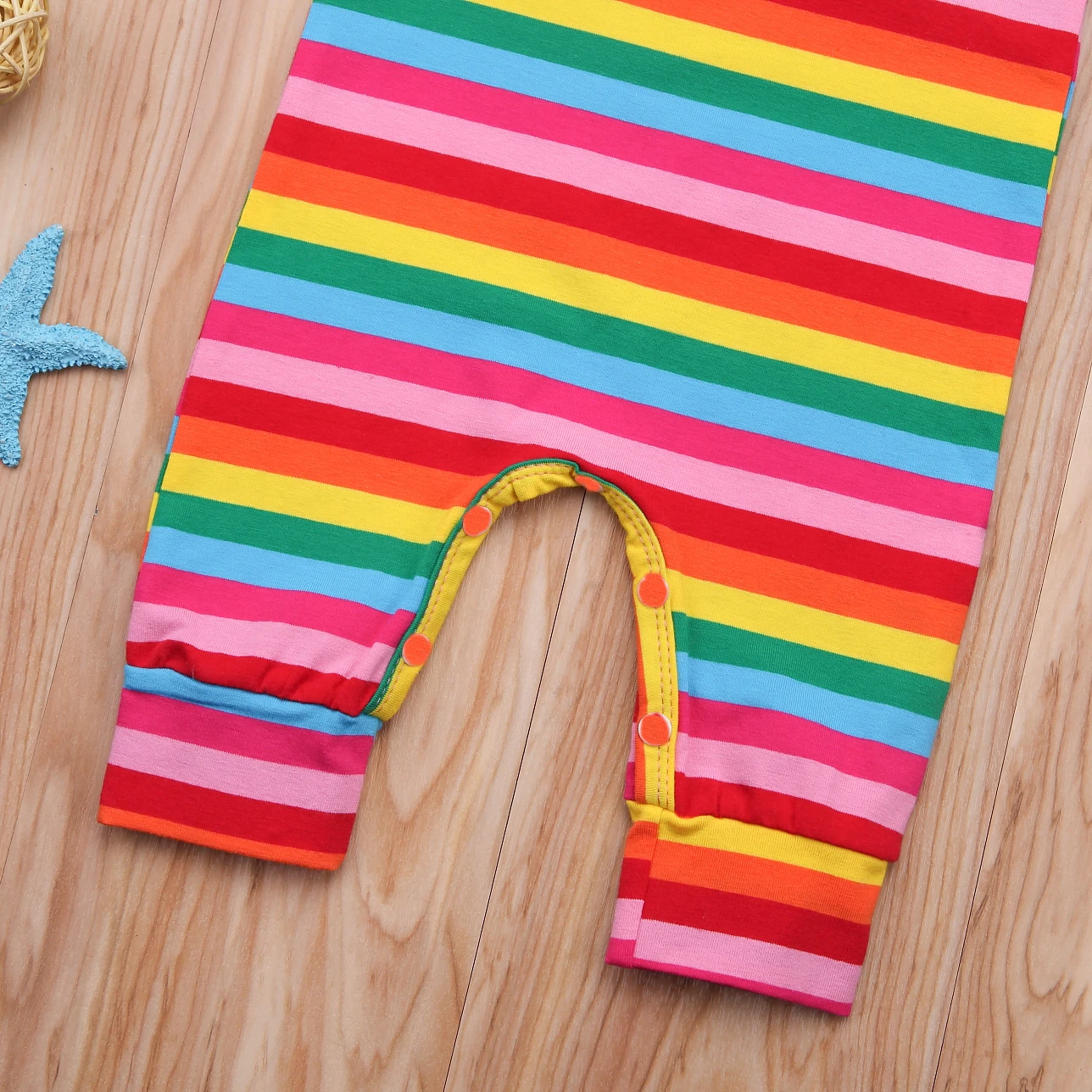 

Baby Girl Fashion Colorful Striped Romper with Headband 0-24M Newborn Infant Toddler Summer Casual Sleeveless O-Neck Jumpsuits