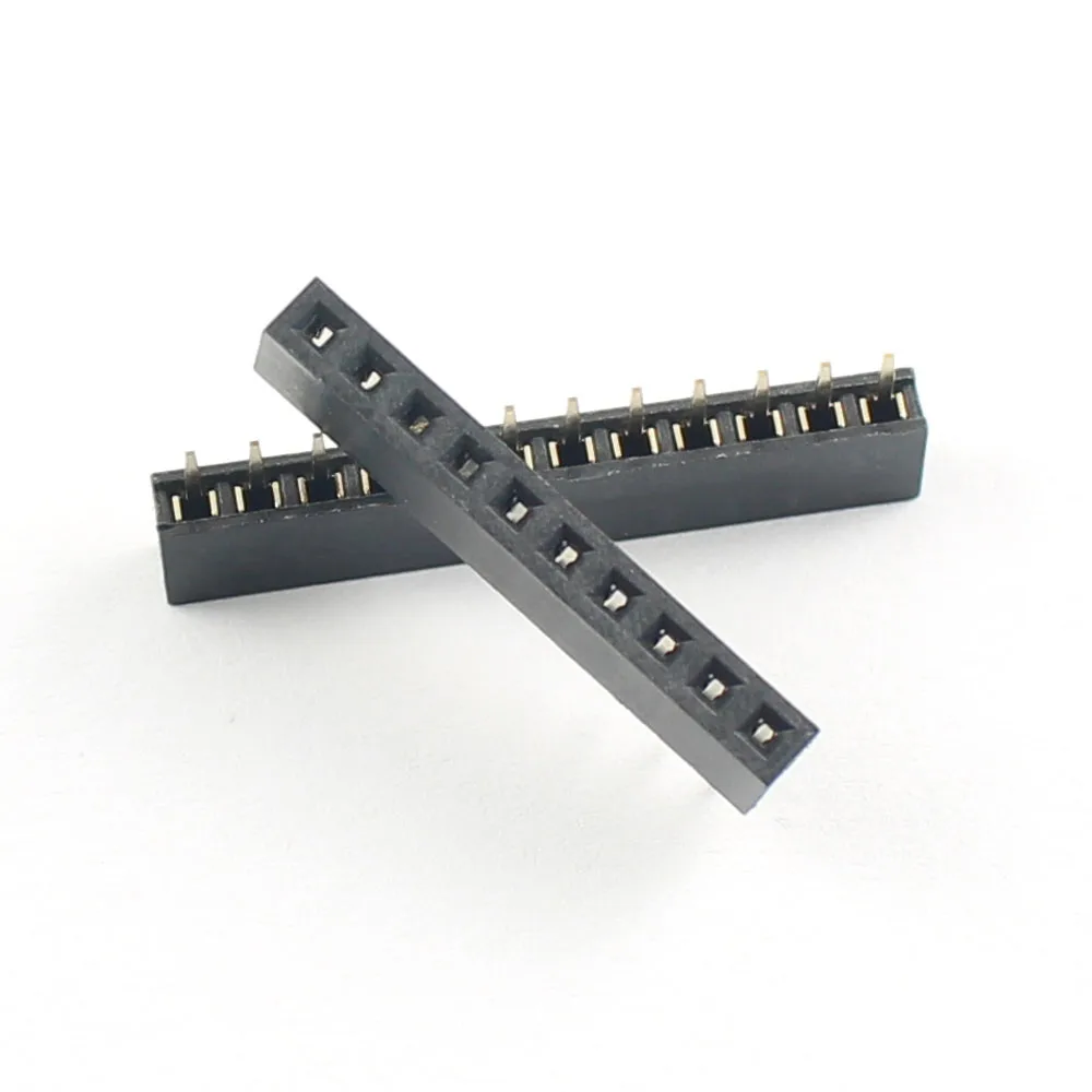 10pcs 2mm 2.0mm Pitch 1x2/3/4/5/6/7/8/9/10/11/12/13/15/16/20/32/40 Pin Single Row Straight Female Header Strip Socket Connector |
