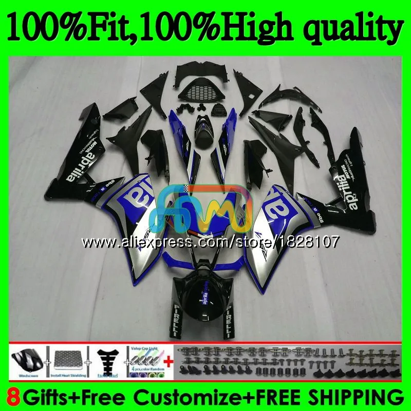 

Injection For Aprilia RSV1000RR RSV1000 09 10 11 12 13 15 Blue silver 80BS.38 RSV 1000 R 1000R 2009 2010 2012 2013 2015 Fairing
