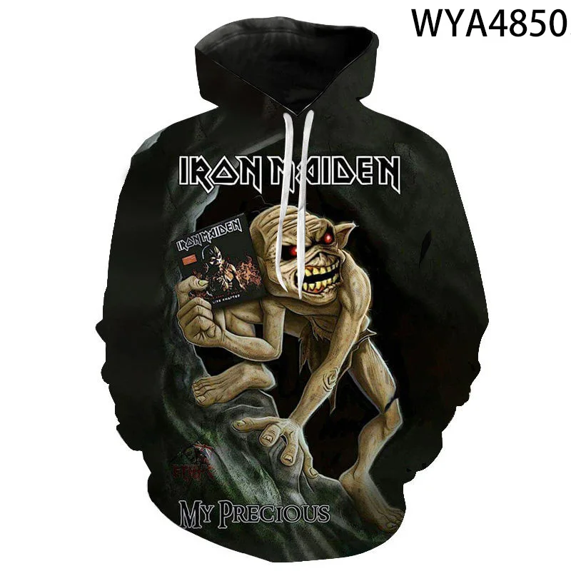 Модные железные толстовки с 3D принтом для мужчин и женщин Детские свитшоты