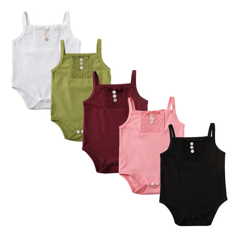 Для младенцев для маленьких мальчиков и девочек с рукавами ромперы на пуговицах