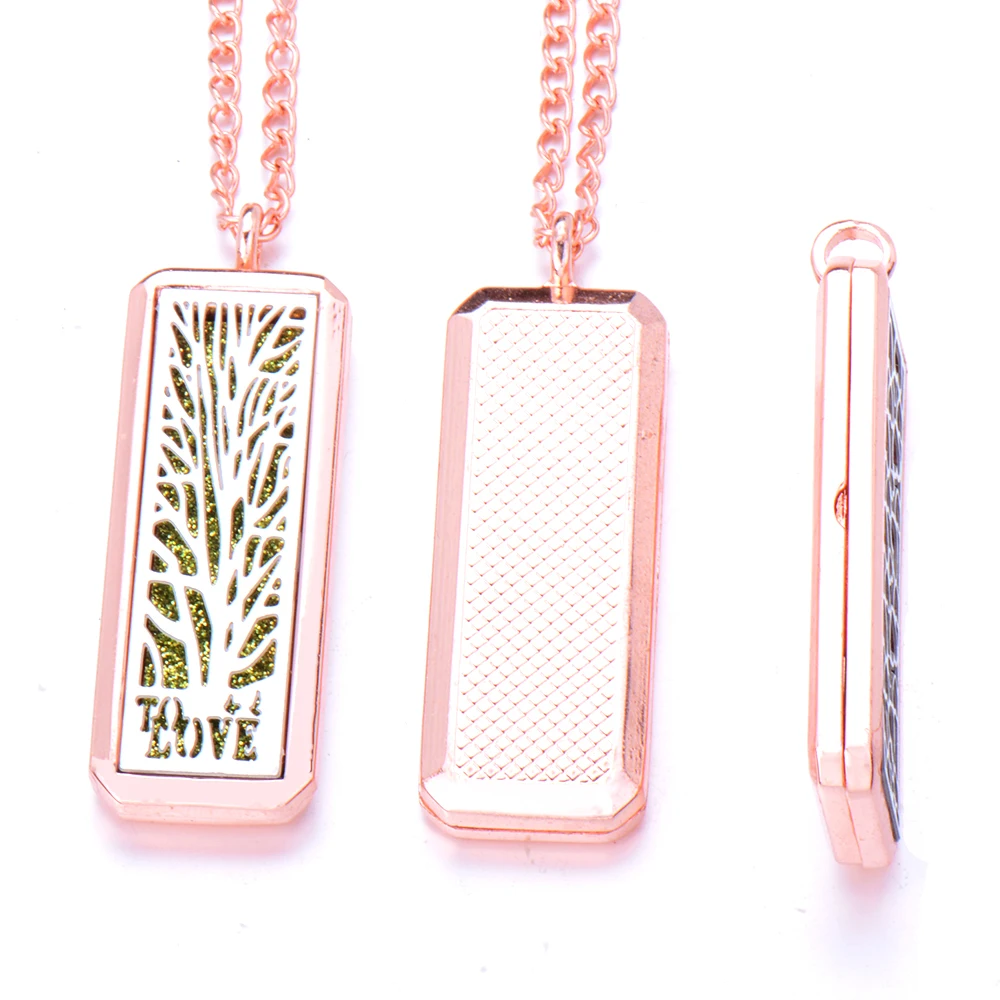 Магнитный прямоугольник ароматерапия диффузор ожерелье ювелирные изделия