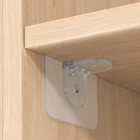 8 шт., держатель для платяной доски, подставка для полки, самоклеящийся органайзер для хранения одежды, сверхпрочный держатель для полки без дрели